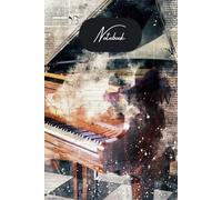 Blank Manuscript Notebook with Beautiful Piano Cover Design: Music Composition Sheet Paper | 6 x 9 inches, 200 pages