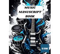 Blank Music Manuscript Book with 12 stave-100 pages