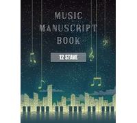 Blank Music Manuscript Book with 12 stave-100 pages