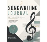 Blank Music Manuscript Paper: 120 Pages of Wide Staff Paper for Writing Music | 8.5" x 11": Professional Music Writing Notebook for Composers, Students, Teachers, Piano, Choir, Orchestra, and Band