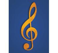 Blank Music Paper Notebook: Wide Staff Music Manuscript Book | 100 Blank Staff Pages | 8.5x11 Inches