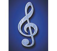 Blank Music Sheet Staff Paper: Manuscript Paper Notebook Wide Staff | 100 Pages | 8.5x11 Inches