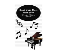 Blank Music Sheet Worksheet: Music Sheets with easy-to-use staff paper for composing, arranging, and more | 6x9 inches, 200 pages | Perfect for Musicians, Songwriters, and Students…, and more!"