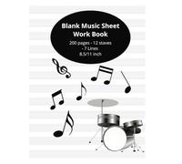 Blank Music Sheet Worksheet: Music Sheets with easy-to-use staff paper for composing, arranging, and more | 8.5x11 inches, 200 pages | Perfect for Musicians, Songwriters, and Students…, and more!"