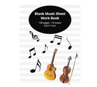 Blank Music Sheet Worksheet: Music Sheets with easy-to-use staff paper for composing, arranging, and more | 8.5x11 inches, 100 pages | Perfect for Musicians, Songwriters, and Students…, and more!"