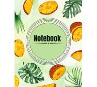 Blank Notebook: 100 Pages, 8.5 x 11, Pineapple Cover for Sketching, Drawing, Writing & Creative Ideas: Colorful Fruit-Themed Notebook for Artists, Students, Kids, and Creative Minds