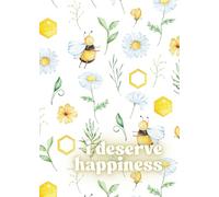 Blank notebook I deserve happiness: A Colorful Journal with 80 Watercolor Pages (5” x 7”)