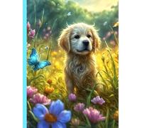 Blank Notebook Lined Journal (Diary, Notebook), 8.25" x 11", 110 Pages: For anyone who loves Golden Retriever Puppies!