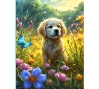 Blank Notebook Lined Journal (Diary, Notebook), 8.5" x 11", 110 Pages: For anyone who loves Golden Retriever Puppies!