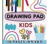 BLANK PAPER FOR KIDS: Blank Paper for Drawing and painting, Suitable for Toddler or Children ages 1-5 years old,116 pages, 8.5"x8.5" (Add Small Pictures of cute animals below to learn and color)