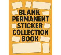 Blank Permanent Sticker Collection Book: Creative Organizer for Displaying and Preserving Your Favorite Designs - Includes 80 Large Pages for Artistic Fun and Sticker Memories