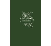 Blank Recipe Book: Aesthetic Green Hardcover Blank Recipe Book To Write In Your Own Recipes