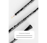 Blank Sheet Music Composition Notebook | Oboe Cover | 10 Staves, 100 Pages | 10 x 7 Inch Manuscript Paper