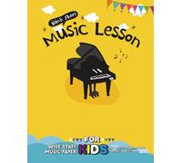 Blank Sheet Music Music Lesson: Wide Staff Manuscript Paper for Kids | 6 Staves Per Page | Cute Piano Cover | 64 Pages | Beginner Music Writing Notebook