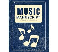 Blank Sheet Music Notebook - 100 Pages Manuscript Staff Paper | 6 Staves per Page Music Composition Book | 8.5 x 11 Large Format Writing Pad for Kids, Beginners, Composers & Musicians | TAMOGHNA