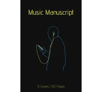 Blank Sheet Music Notebook: 6"x9" Manuscript Paper with 12 Staves per Page: 100 Pages of Portable Music Staff Paper for Musicians, Students, and Composers
