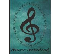 Blank Sheet Music Notebook: Clear five-line staffs only- No extra markings-Music Journaling