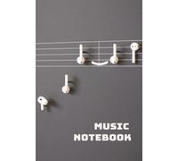 Blank Sheet Music Notebook for Composition, Songwriting: 100 pages, 8 Staves Per Page | Manuscript Paper for Guitar, Piano | Staff Paper for Students and Beginners