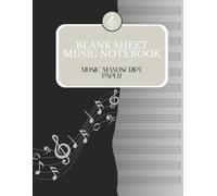 Blank Sheet Music Notebook, Music Manuscript Paper, Notebook for Musicians, Composition, Staff Paper: White Marble Blank Sheet Music | Blank Sheet Music Paper A4 for Composing and Writing Music