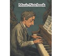 Blank Sheet Music Notebook: Music Manuscript Paper, White Blank Sheet Music, Notebook for Musicians, 12 Staff Paper, Music Composition Book, Christmas motif on the cover