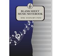 Blank Sheet Music Notebook, Notebook for Musicians: Blank Sheet Music / Blank Sheet Music Paper A4 for Composing and Writing Music / 12 Stave / 101 pages