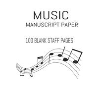 Blank Sheet Music Notebook: White Music Notebook | For Students | Proffessional | Music notebook | Staff Paper