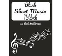 Blank Sheet Music Notebook Wide: blank piano sheet music notebook | blank piano sheet music notebook | music manuscript paper wide | 100 Pages | 8.5x11 inches