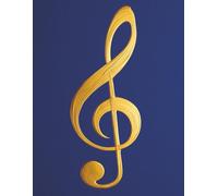 Blank Staff Paper Notebook: Manuscript Paper Wide Staff | 100 Pages | 8.5x11 Inches