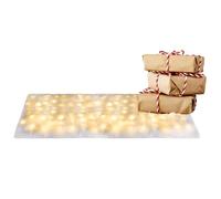 Blanket - Blanket de nieve para Navidad, luminosa, 8 modos de iluminación plegables mate, falso Tablecloth for Floor Village Wall Holiday Winter Fireplaces