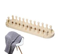 Blanket Loom for Chunky Yarn,Wood Complete Portable Beginners No Needles - DIY Set Hand Knitting Loom - for Home Decor Throws Scarves Craft