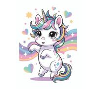 BLANKICORN: 100 Seiten blanko, Geschichtenbuch, unliniertes Skizzenbuch, gebundenes Notizbuch für Journaling, Skizzieren, Schreiben, Skizzenbuch A4 Notebook Schulheft für Schule, Büro, Reisen