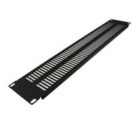 Blanking Placa Extra Vented 2U para Comms Datos Gabinete Estante 19 Inch Negro [2U Extra Vented]