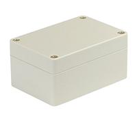 Blanko Caja de módulo, carcasa universal de plástico ABS con tapa, carcasa multiusos con puntos de montaje para placas de circuitos, clase de protección IP 65, 100 x 68 x 50 mm, color gris claro