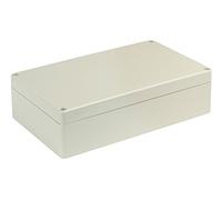 Blanko Caja de módulo, carcasa universal de plástico ABS con tapa, carcasa multiusos con puntos de montaje para placas de circuitos, clase de protección IP 65, 200 x 120 x 56 mm, color gris claro