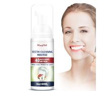 Blanqueador dental Mousse, Pasta de dientes blanqueante, 60ml, RemocióN de Manchas Dentales, Long-Lasting Fresh Breath, para dientes más sanos y blancos, suministros para el cuidado bucal
