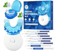 Blanqueador Dental Profesional Kits de Blanqueamiento de Dientes - Celakeety Blanqueador Dental Led en casa 6 Blanqueamiento Dientes Geles 2 Geles Desensibilizantes para Café Vino Tabaco Otras Manchas