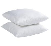Blanrêve - Juego de 2 Almohadas firmes antiácaros - Relleno sintético Reforzado 600G - Eco Responsable - Fabricado en Francia - 60 x 60 cm, Color Blanco