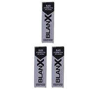 BlanX:"Black" Pasta dental blanqueadora negra - Tubo de 2.54 onzas líquidas (75 ml) (paquete de 3)