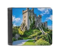 Blarney Castle County Cork Irlanda - Cartera plegable de piel sintética con bolsillo, monedero delgado para mujeres y hombres, Estilo:, Talla única