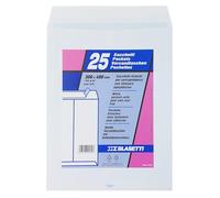 Blasetti 0539 Blanco Bolsa Sobres con cierre autoadhesivo tamaño 30x40 cm 100gr/m² en paquete de 25 unidades Blanco