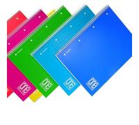 Blasetti 2937 - Cuaderno en espiral PPL 162 x 210 A5 80 hojas + 1 80 gr 4 mm One Color