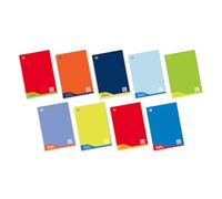 Blasetti - 6 Maxi cuadernos DIDÁCTICOS One Color. Papel de 100gr, 72 páginas + contraportada, Jolly Page, ideales para disgrafía, paquete con colores surtidos - Cuadrícula (10M)