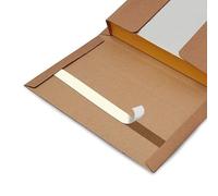 Blasetti Caja para Envío de Libros - Book Box M, embalaje en cartón microondulado color avana, paquete de 20 unidades, ideal para enviar libros en formato B5