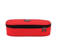 Blasetti Estuche One Color Strong Round Rojo - Resistente y práctico, poliéster 900D Oxford, doble cremallera, diseño elegante, 22,5 x 10,3 x 6,2 cm, rojo, Moderno