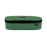 Blasetti Estuche One Color Strong Round Verde - Resistente y práctico, poliéster 900D Oxford, doble cremallera, diseño elegante, 22,5 x 10,3 x 6,2 cm, Verde, Moderno