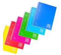 Blasetti One Color - Cuaderno (80 hojas, Multicolor, A5, 80 g/m², Papel cuadricu