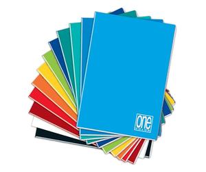 Blasetti One Color - Cuaderno formato A4, Maxi cuadernos con Jolly Page, Pack 10 Libretas, Papel de 80gr, Portada monocromática - Rayado 0A - rayas con márgenes para 1° y 2° de primaria