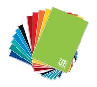 Blasetti One Color - Cuaderno formato A5, Pack 10 Libretas, Papel de 80gr, Tapa Dura, Colores surtidos - Rayado 1R, Rayas para escuela secundaria
