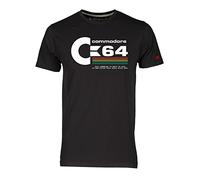 Blasfemus Camiseta Hombre Commodore 64 C64 Años 80 Vintage Nerd, Negro , L
