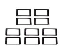 BLASHRD 10 Uds Anillos de Montaje de de Pastillas Humbucker Curvas Negras para Guitarra Eléctrica